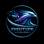 eagle logo with digital elements